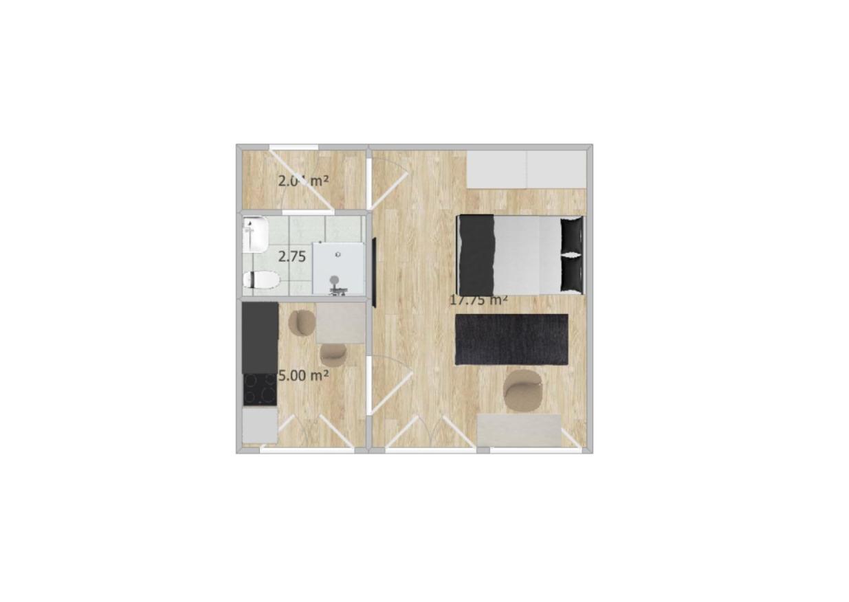 Helles Design-appartement An Der Messe *